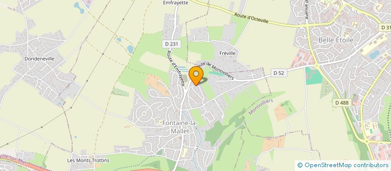 localisation de l'entreprise MONSIEUR DAVID WATRIN  FONTAINE-LA-MALLET