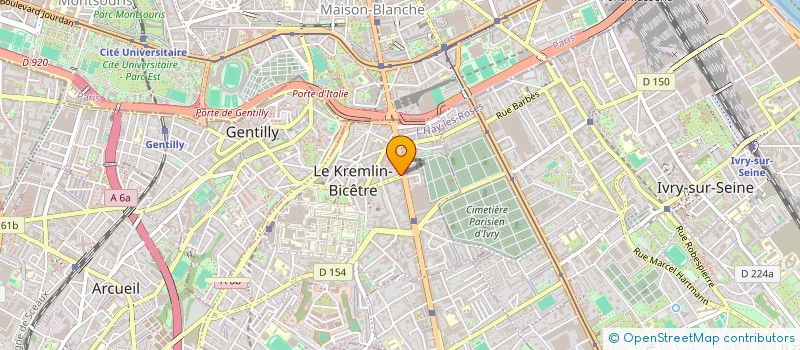 localisation de l'entreprise MONSIEUR DAVID WEINGAERTNER à LE KREMLIN-BICETRE