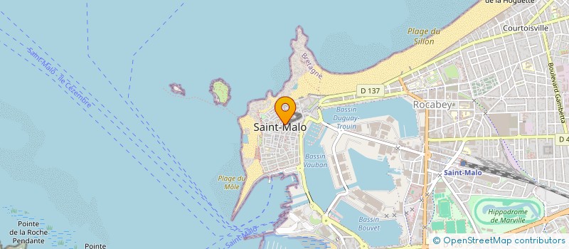 localisation de l'entreprise MONSIEUR DAVID WEISS à SAINT-MALO