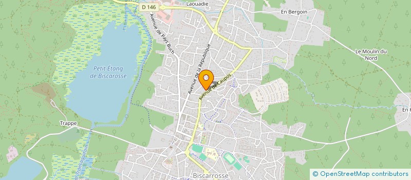 localisation de l'entreprise MONSIEUR DAVID WERNER  BISCARROSSE