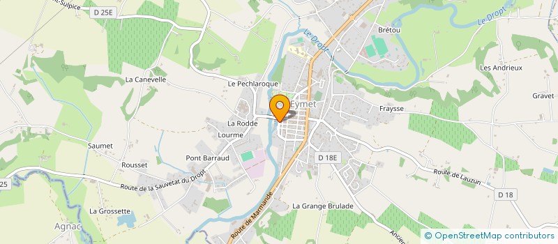 localisation de l'entreprise MONSIEUR DAVID WHITE  EYMET