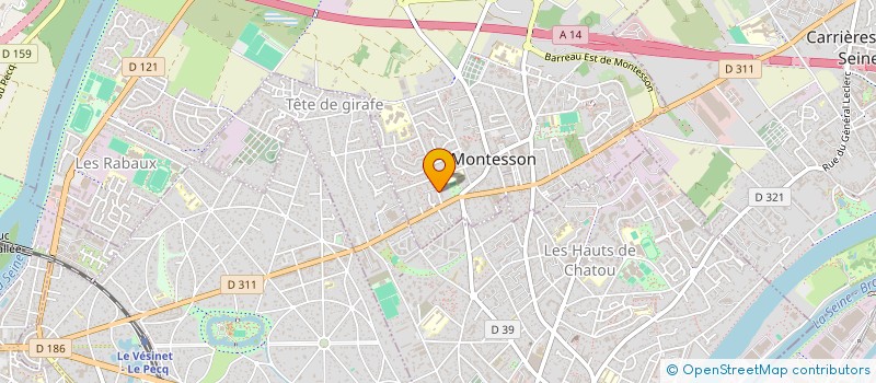 localisation de l'entreprise MONSIEUR DAVID WIECZOREK  MONTESSON