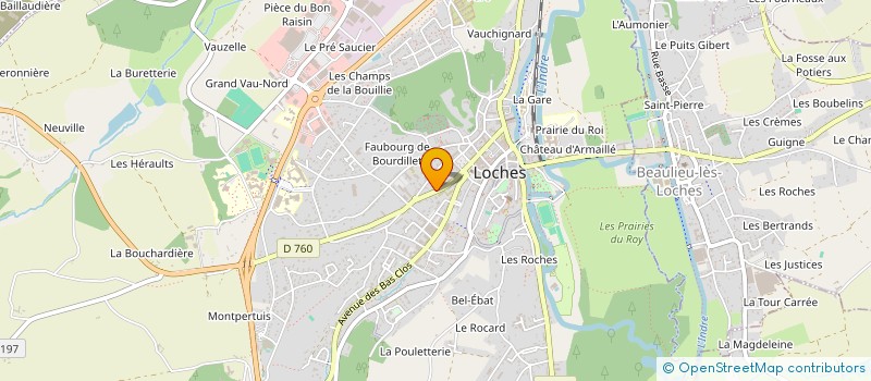 localisation de l'entreprise MONSIEUR DAVID WILLIAMSON à LOCHES