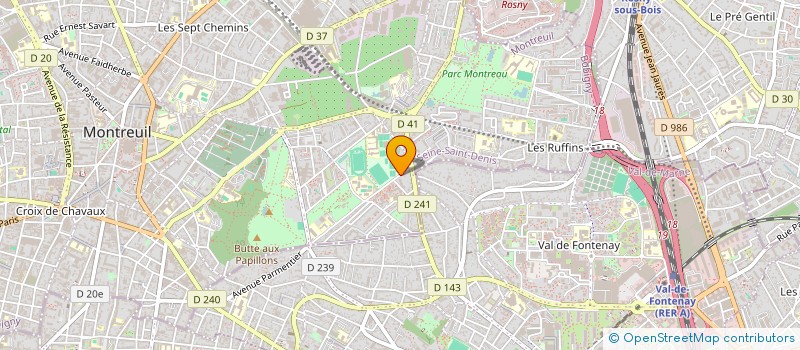 localisation de l'entreprise MONSIEUR DAVID WINTERSTEIN  MONTREUIL