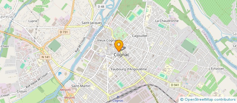 localisation de l'entreprise MONSIEUR DAVID WISS à COGNAC