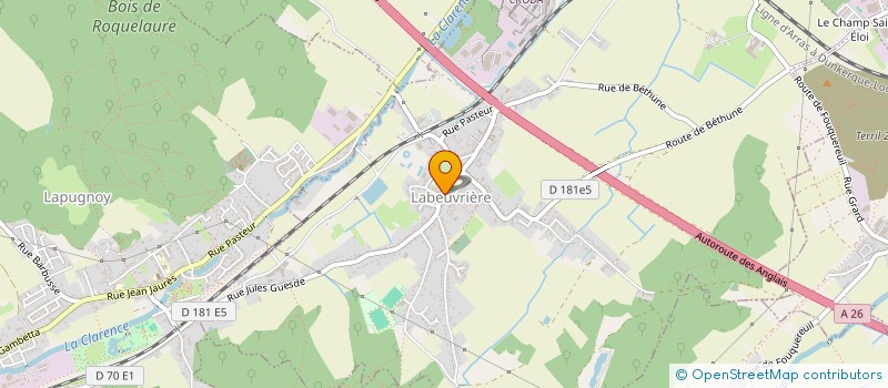 localisation de l'entreprise MONSIEUR DAVID WITKOWSKI  LABEUVRIERE