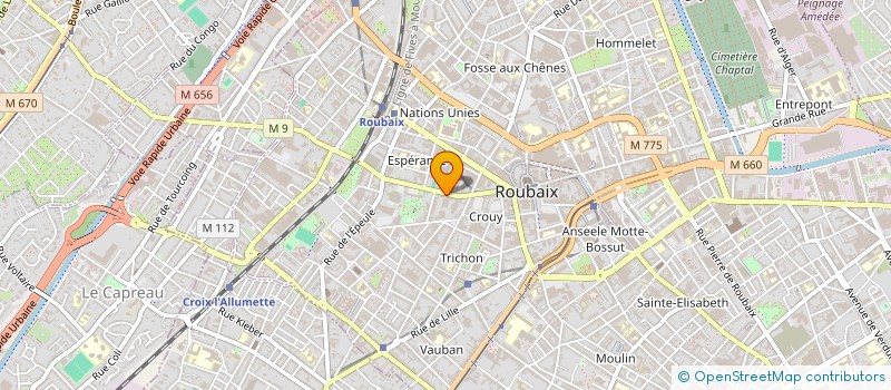 localisation de l'entreprise MONSIEUR DAVID WYSEUR à ROUBAIX