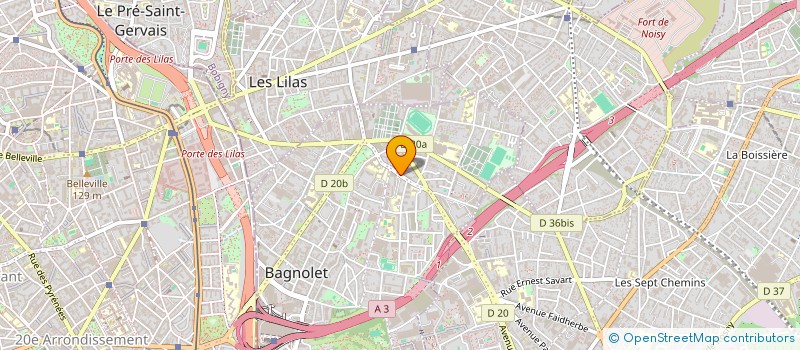 localisation de l'entreprise MONSIEUR DAVID YAKAN à BAGNOLET