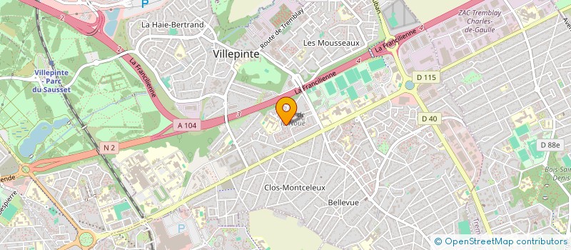 localisation de l'entreprise MONSIEUR DAVID YANN PARIENTE à VILLEPINTE
