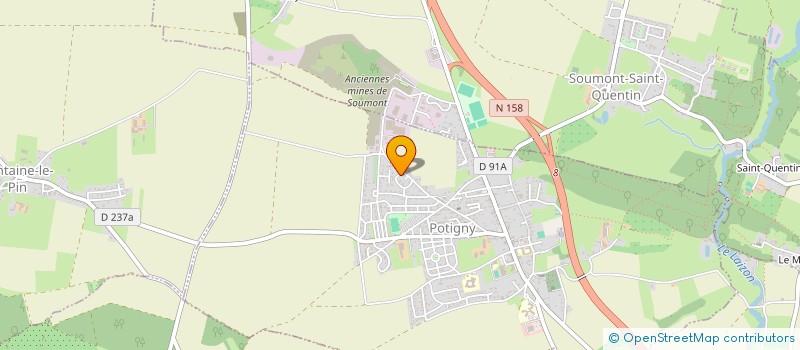 localisation de l'entreprise MONSIEUR DAVID YGOUF  POTIGNY