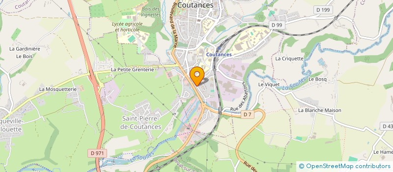 localisation de l'entreprise MONSIEUR DAVID YON  COUTANCES