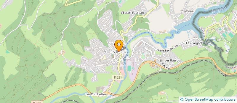 localisation de l'entreprise MONSIEUR DAVID YVES BARTHELEMY  VILLERS-LE-LAC