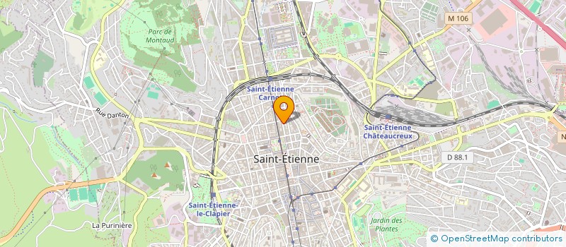 localisation de l'entreprise MONSIEUR DAVID ZAKI  SAINT-ETIENNE