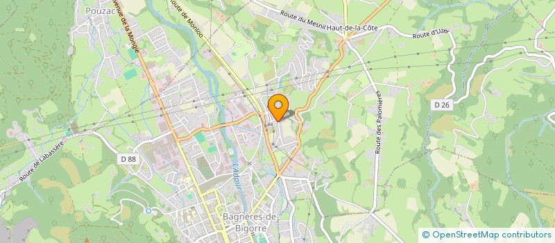 localisation de l'entreprise MONSIEUR DAVID ZAUPA  BAGNERES-DE-BIGORRE