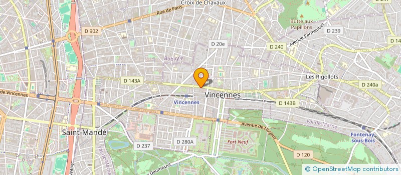 localisation de l'entreprise MONSIEUR DAVID ZENOU à VINCENNES