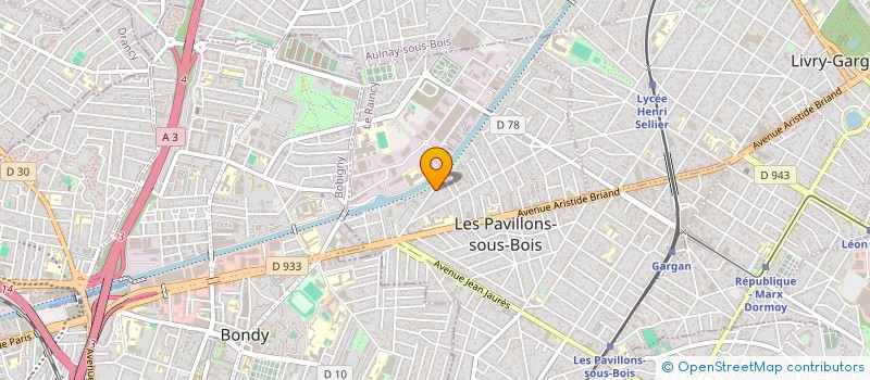 localisation de l'entreprise MONSIEUR DAVID ZIEGLER  LES PAVILLONS-SOUS-BOIS