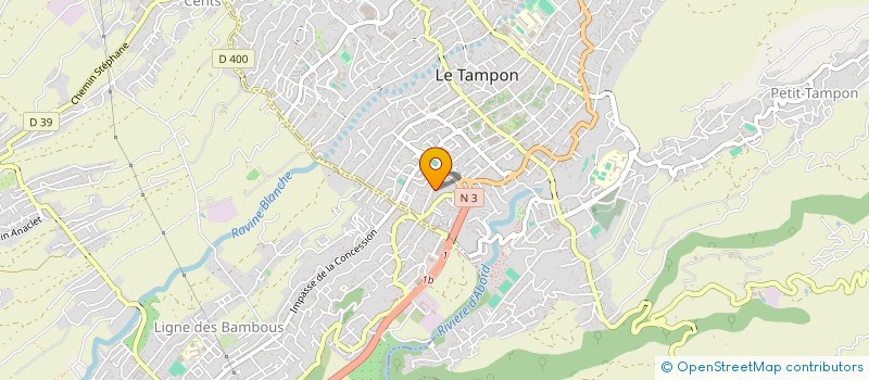 localisation de l'entreprise MONSIEUR DAVID ZITTE  LE TAMPON