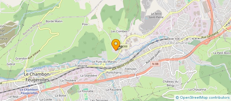 localisation de l'entreprise MONSIEUR DAVID ZOLTASZEK  LE CHAMBON-FEUGEROLLES