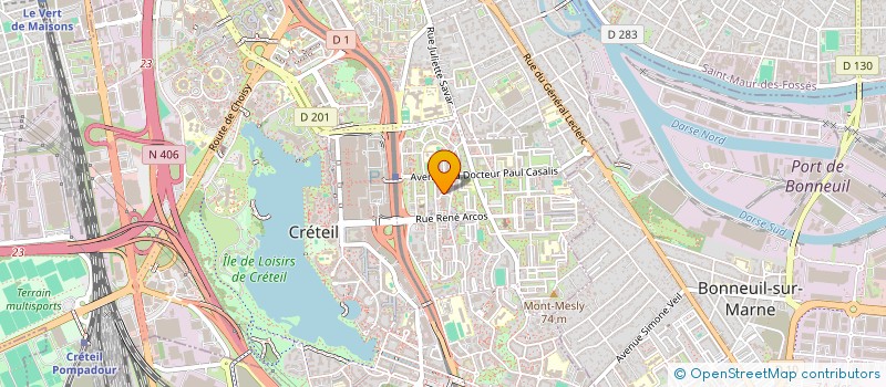 localisation de l'entreprise MONSIEUR DAVID ZOUNGRANA  CRETEIL