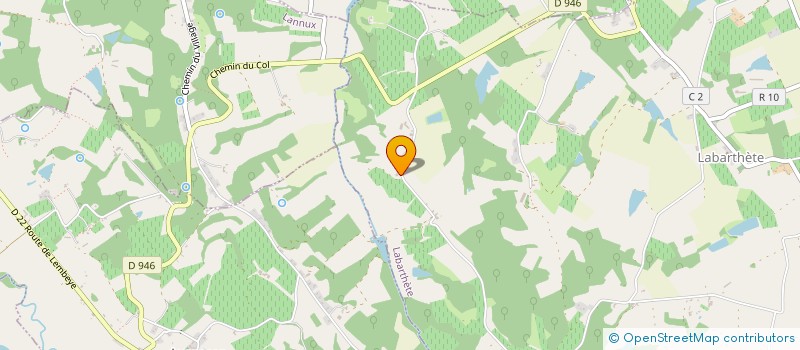 localisation de l'entreprise MONSIEUR DAVID ZUNINO  LABARTHETE