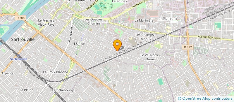 localisation de l'entreprise MONSIEUR DAVIDE DE ALMEIDA  SARTROUVILLE