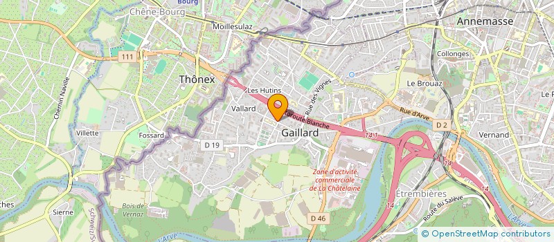localisation de l'entreprise MONSIEUR DAVIDE RANDAZZO à GAILLARD