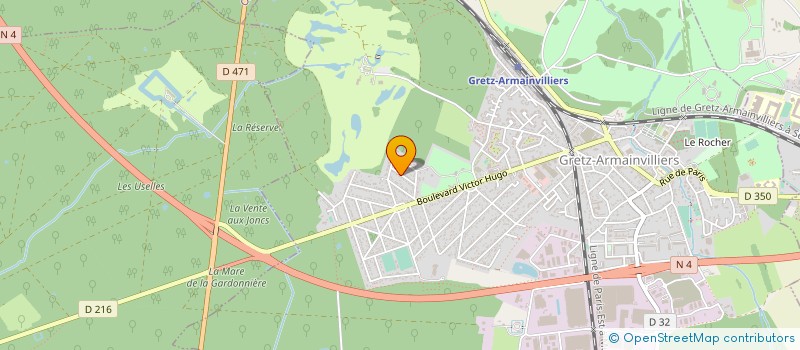 localisation de l'entreprise MONSIEUR DAVIDE RIBEIRO DIAS  GRETZ-ARMAINVILLIERS