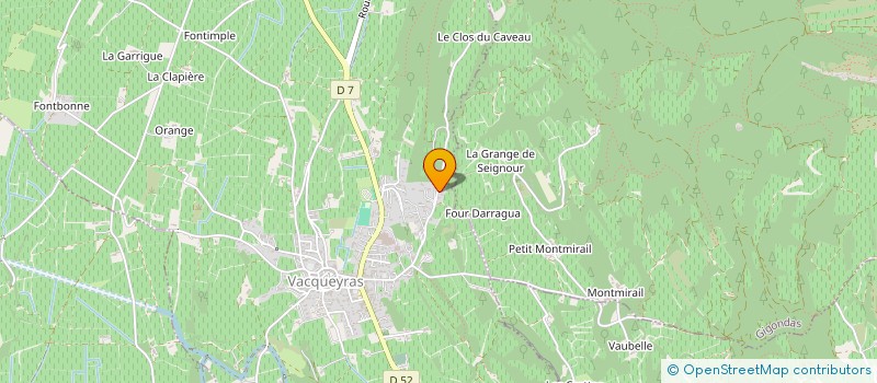 localisation de l'entreprise MONSIEUR DAVIDE VICENZINO  VACQUEYRAS