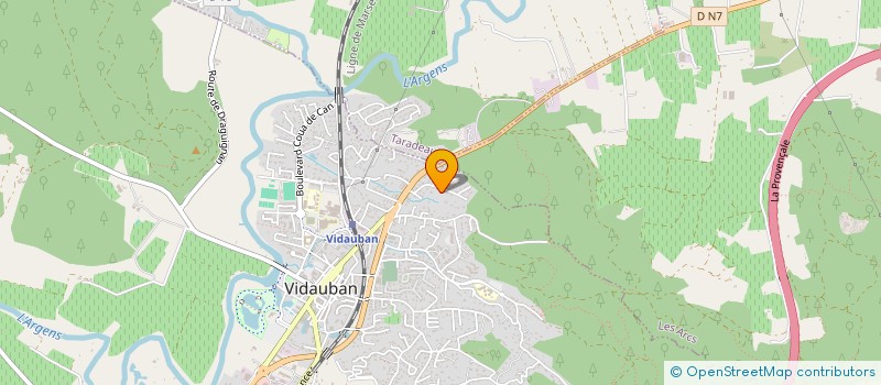 localisation de l'entreprise MONSIEUR DAVIN SIMIONATO  VIDAUBAN