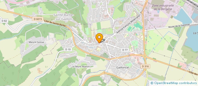 localisation de l'entreprise MONSIEUR DAVISSON BECKER à GAILLON