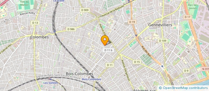 localisation de l'entreprise MONSIEUR DAVOOD GHANBARIHA à BOIS-COLOMBES