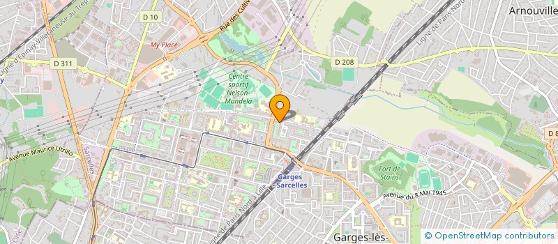 localisation de l'entreprise MONSIEUR DAVOUD KHAN ZADRAN  SARCELLES