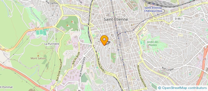 localisation de l'entreprise MONSIEUR DAVUT YILDIZ  SAINT-ETIENNE