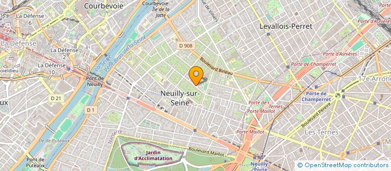 localisation de l'entreprise MONSIEUR DAVY AGUE à NEUILLY SUR SEINE