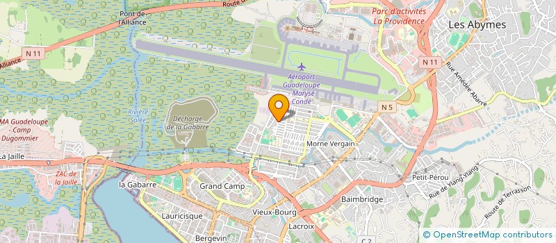 localisation de l'entreprise MONSIEUR DAVY-ANTOINE MOUTOUSSAMY  LES ABYMES