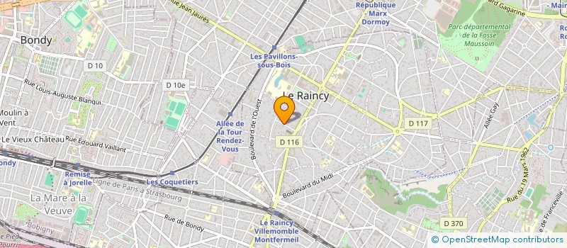 localisation de l'entreprise MONSIEUR DAVY AZAM à LE RAINCY