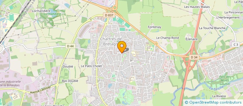 localisation de l'entreprise MONSIEUR DAVY BERNARD  CHARTRES-DE-BRETAGNE