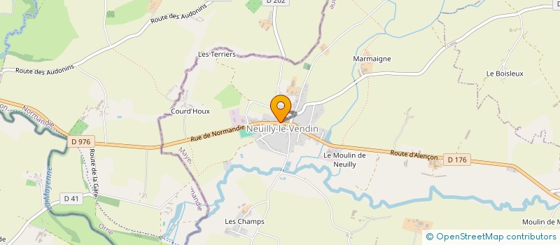 localisation de l'entreprise MONSIEUR DAVY CHAUVEAU  NEUILLY-LE-VENDIN