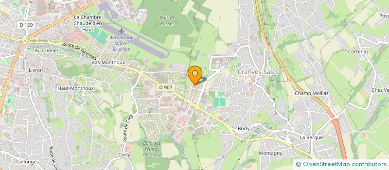 localisation de l'entreprise MONSIEUR DAVY CURIER  CRANVES-SALES