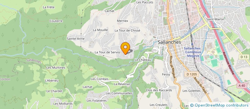 localisation de l'entreprise MONSIEUR DAVY DUBREUIL à SALLANCHES