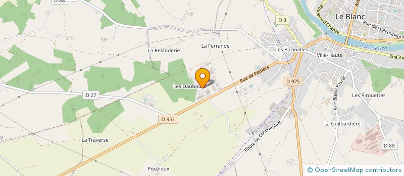 localisation de l'entreprise MONSIEUR DAVY FOUCHER à LE BLANC