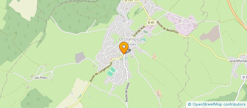 localisation de l'entreprise MONSIEUR DAVY KUENZLI  GUYANS-VENNES