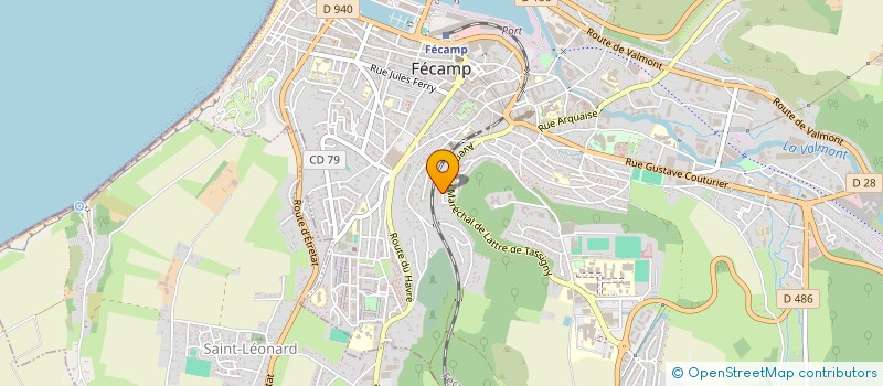 localisation de l'entreprise MONSIEUR DAVY LEMESLE  FECAMP
