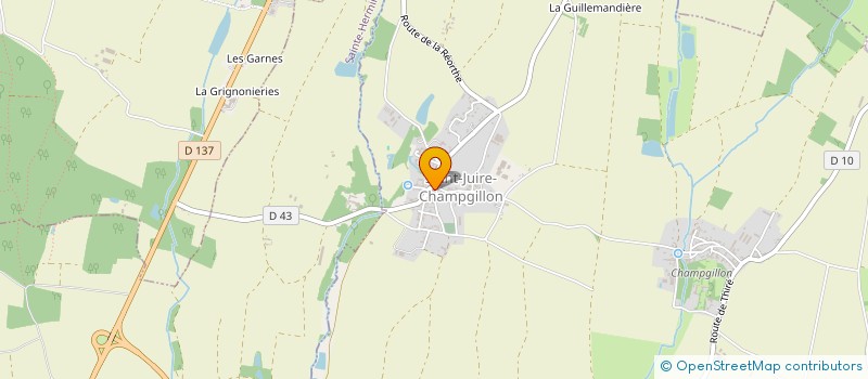 localisation de l'entreprise MONSIEUR DAVY LORIOU  SAINT-JUIRE-CHAMPGILLON