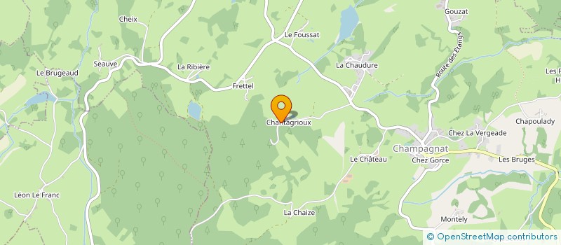 localisation de l'entreprise MONSIEUR DAVY MERLET à CHAMPAGNAT