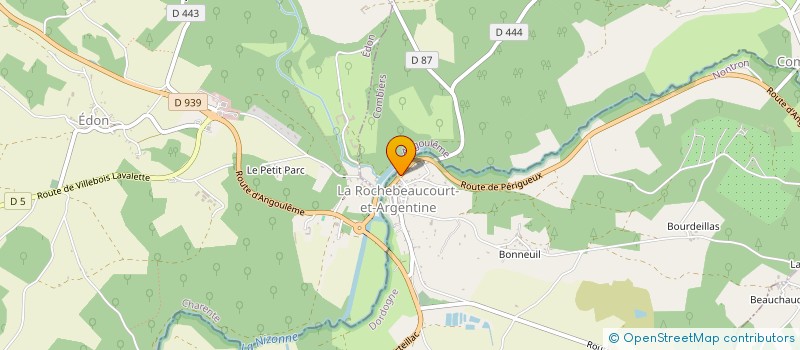 localisation de l'entreprise MONSIEUR DAVY PAYRAUDEAU  LA ROCHEBEAUCOURT-ET-ARGENTINE