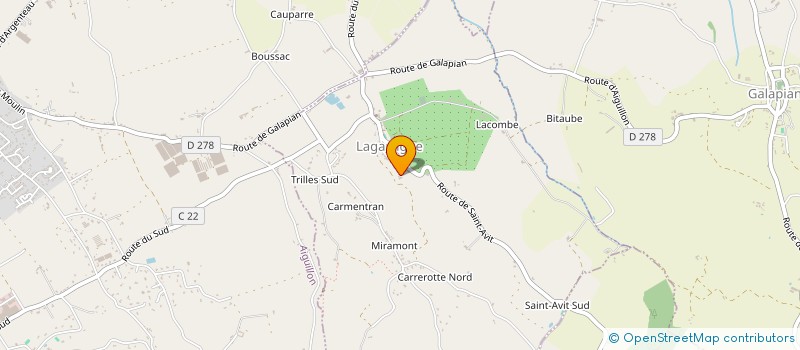 localisation de l'entreprise MONSIEUR DAVY PINQUET  LAGARRIGUE
