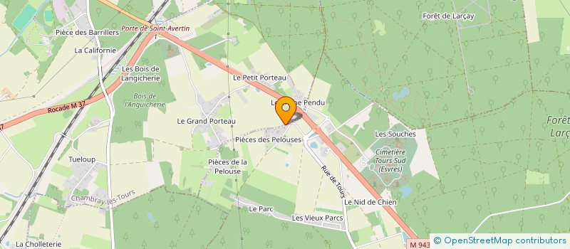localisation de l'entreprise MONSIEUR DAVY RAIMBAULT à CHAMBRAY-LES-TOURS