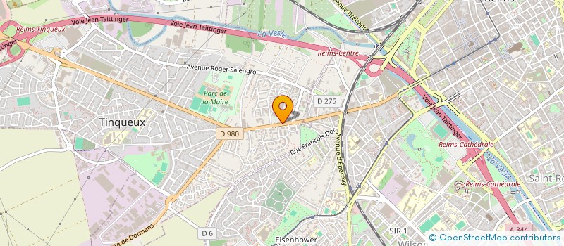 localisation de l'entreprise MONSIEUR DAVY RONDEAU  TINQUEUX