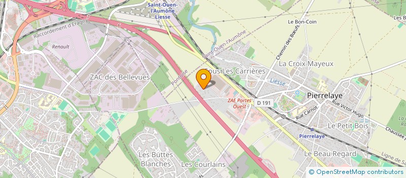 localisation de l'entreprise MONSIEUR DAVY VANBAELEN à PIERRELAYE